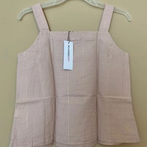 Rose Quartz Plaid Sleeveless Top
